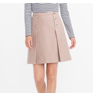 NWT JCrew Factory wool sailor skirt